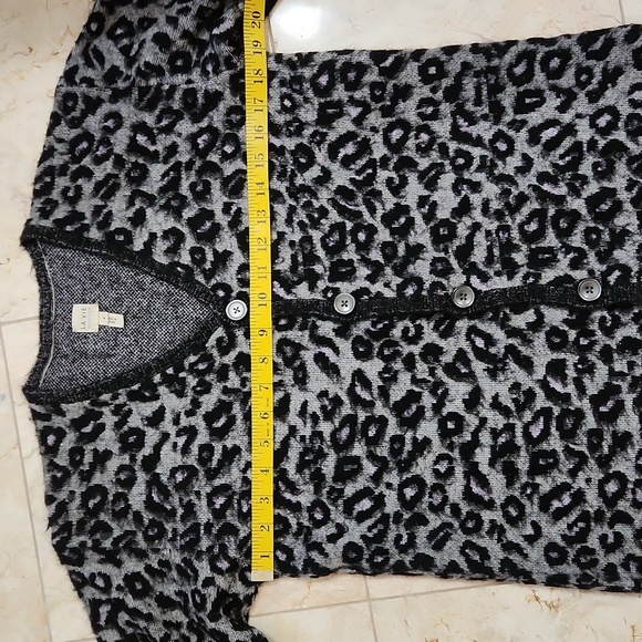Rebecca Taylor Animal Print Cardigan - Picture 4 of 8